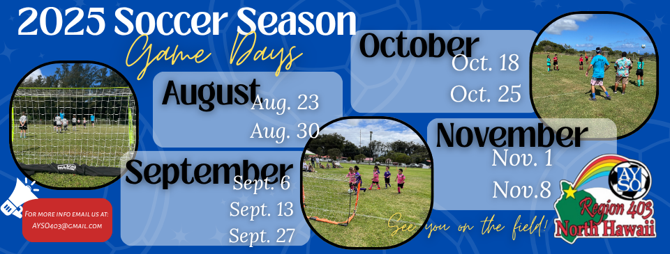 2025 Game Day Schedule